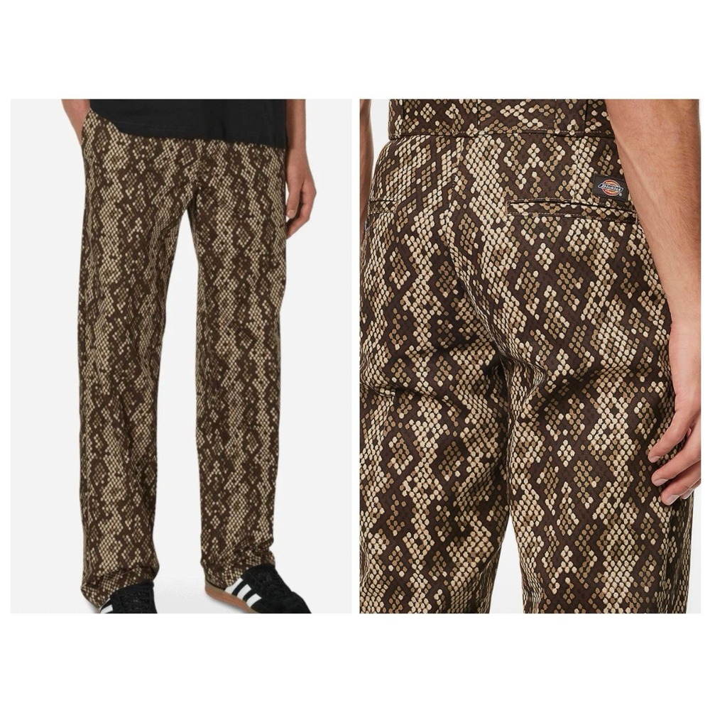 NWT! DICKIES Men's 28x32 Snake Camo Camden Twill Pants Straight‎ Leg